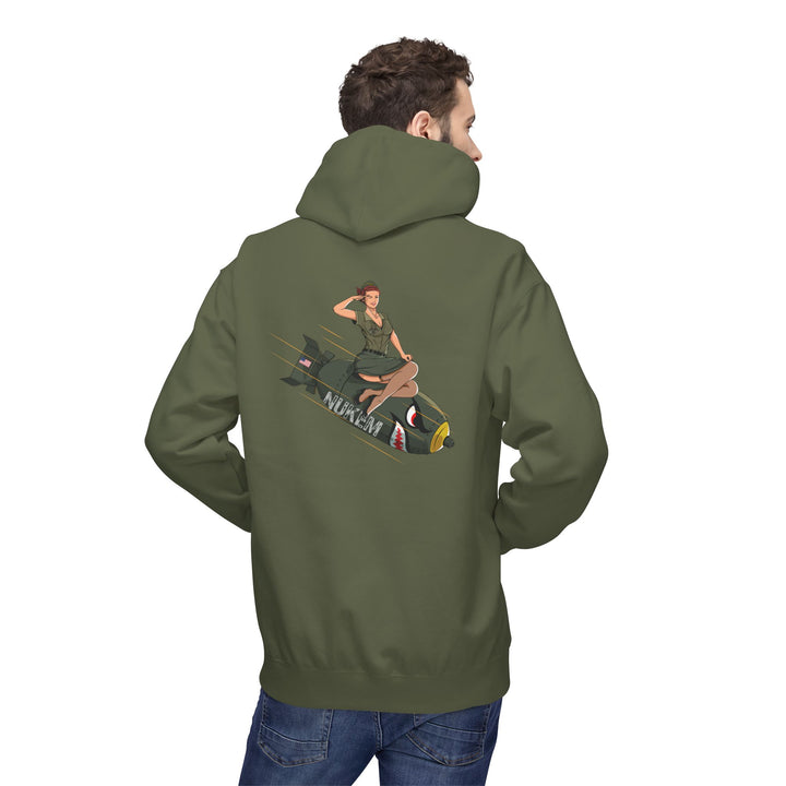 Nuke Bomb Pin Up Hoodie