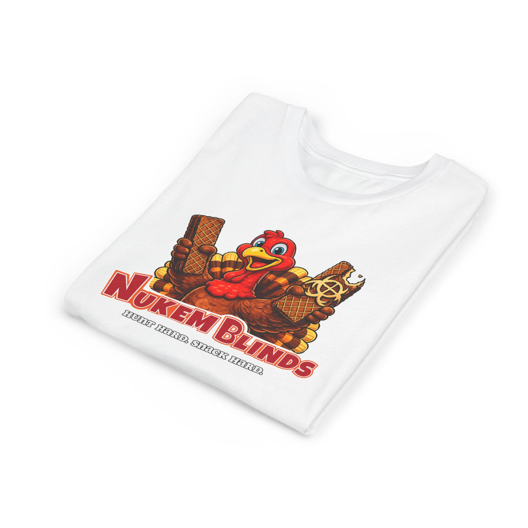 Hunt Hard, Snack Hard Youth Nutty Buddy Turkey T Shirt