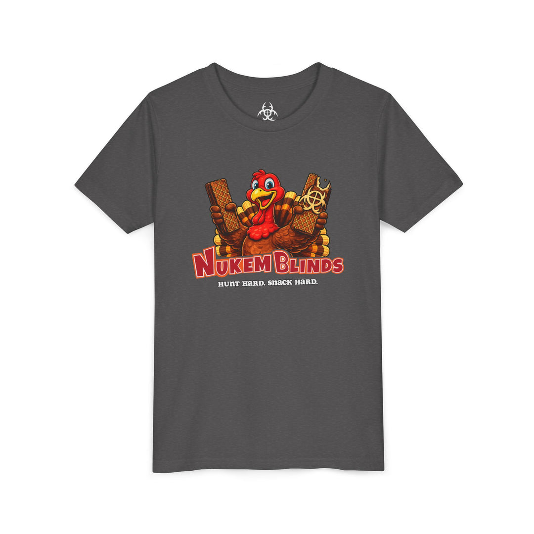 Hunt Hard, Snack Hard Youth Nutty Buddy Turkey T Shirt