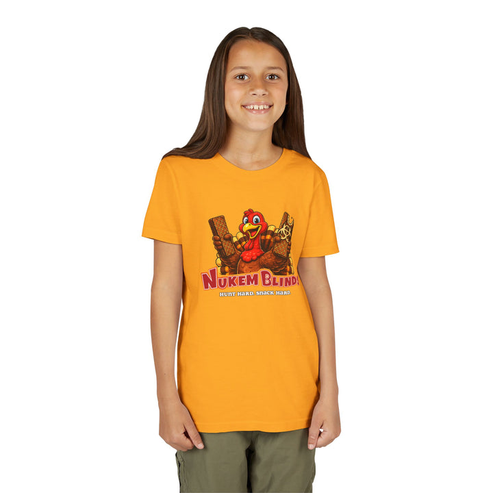 Hunt Hard, Snack Hard Youth Nutty Buddy Turkey T Shirt