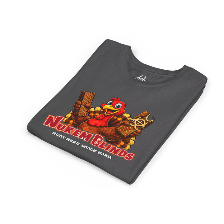 Hunt Hard, Snack Hard Youth Nutty Buddy Turkey T Shirt