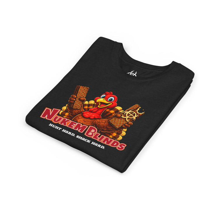 Hunt Hard, Snack Hard Youth Nutty Buddy Turkey T Shirt