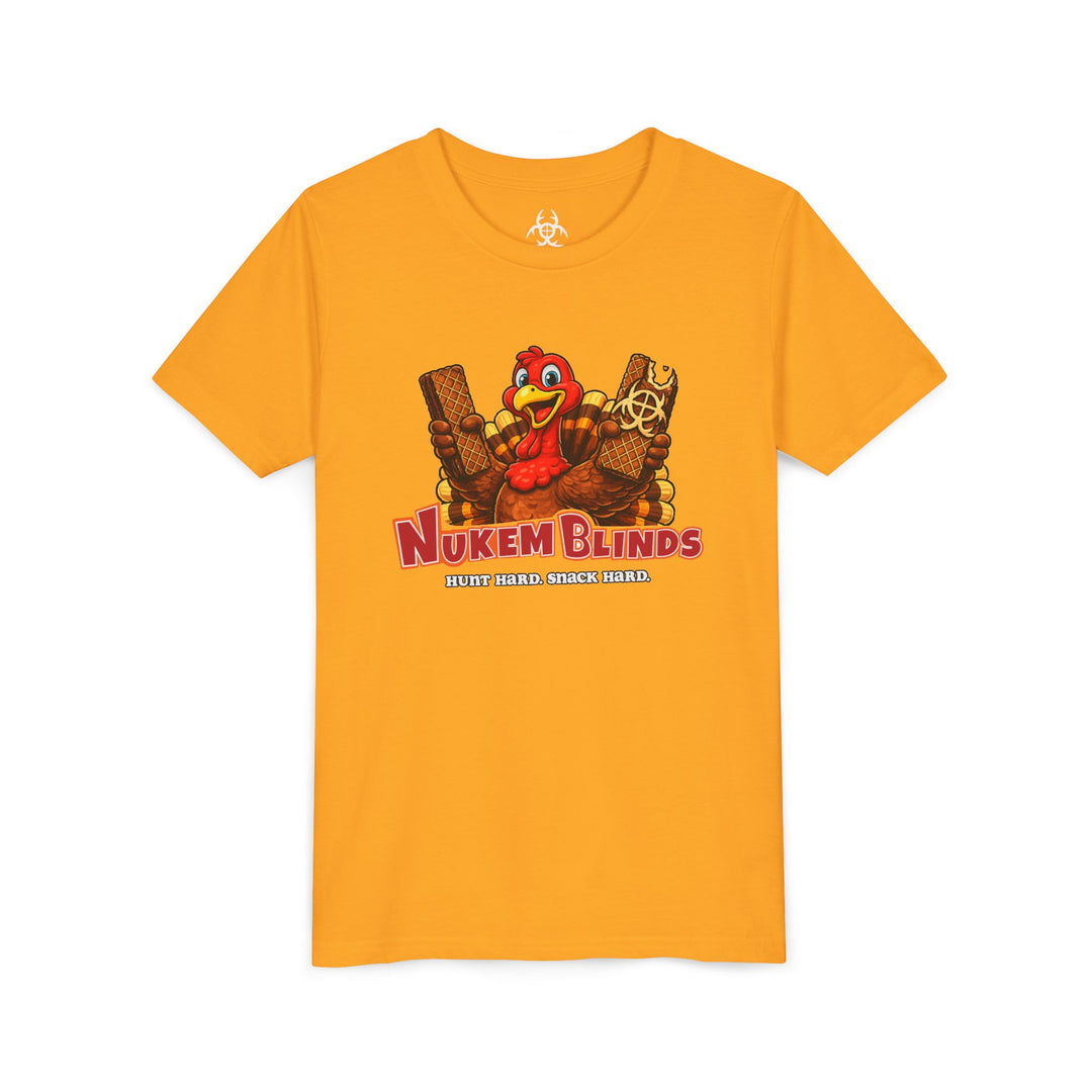 Hunt Hard, Snack Hard Youth Nutty Buddy Turkey T Shirt