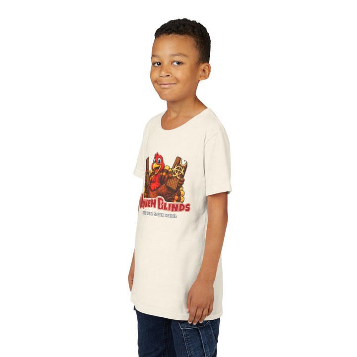 Hunt Hard, Snack Hard Youth Nutty Buddy Turkey T Shirt