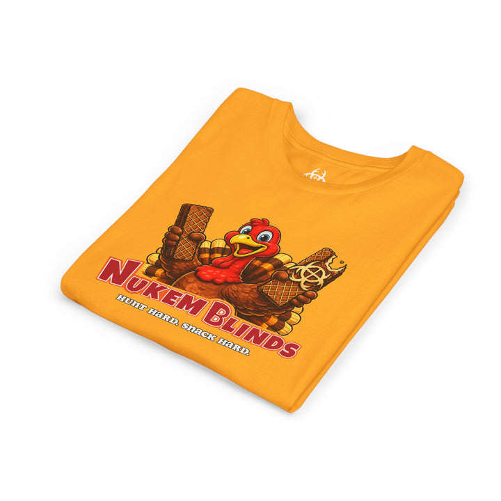Hunt Hard, Snack Hard Youth Nutty Buddy Turkey T Shirt
