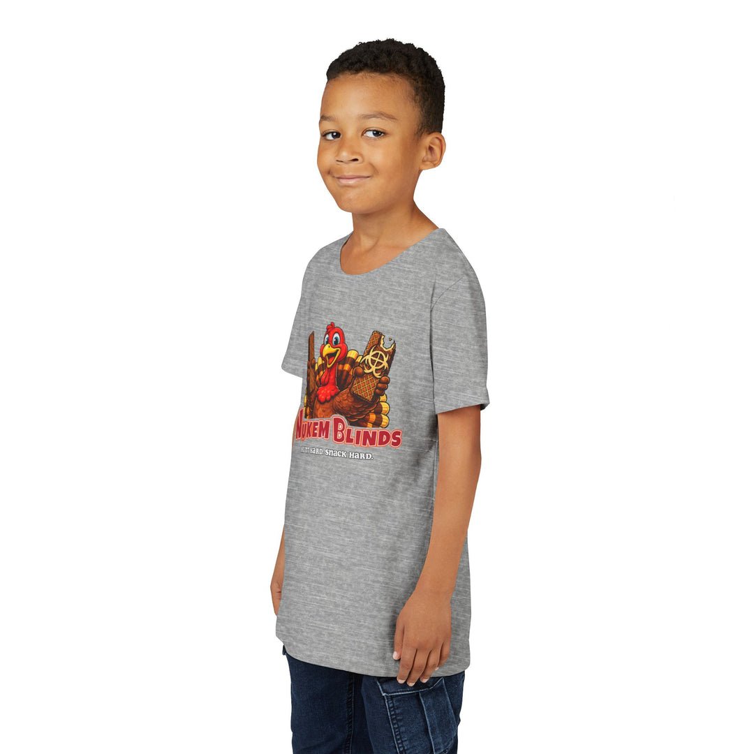 Hunt Hard, Snack Hard Youth Nutty Buddy Turkey T Shirt