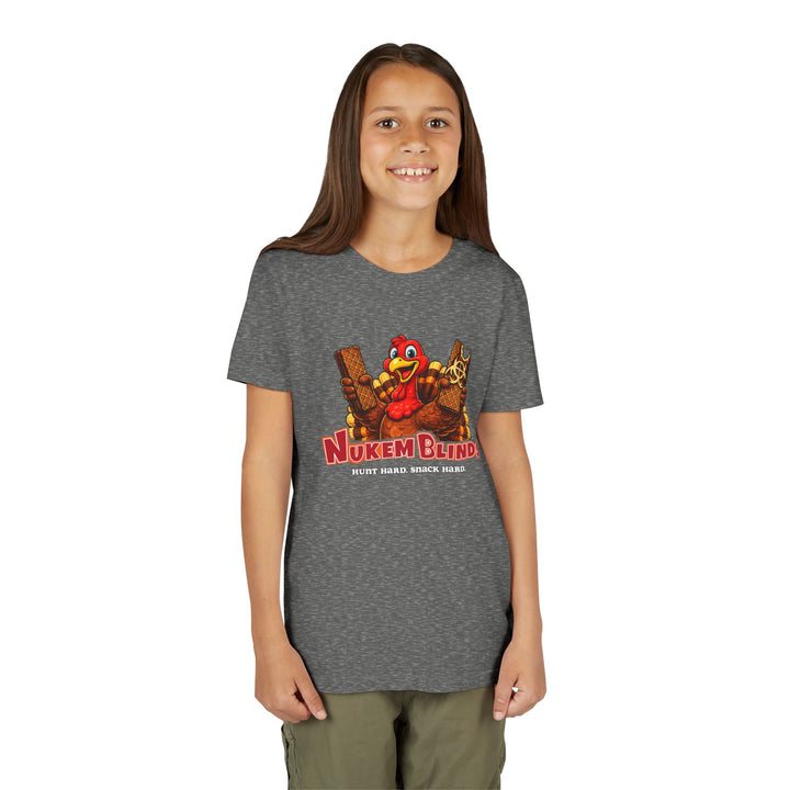 Hunt Hard, Snack Hard Youth Nutty Buddy Turkey T Shirt