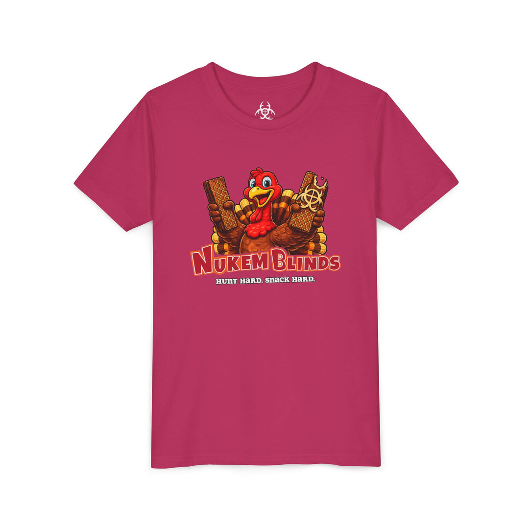 Hunt Hard, Snack Hard Youth Nutty Buddy Turkey T Shirt