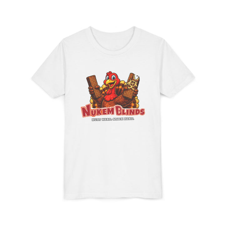 Hunt Hard, Snack Hard Youth Nutty Buddy Turkey T Shirt