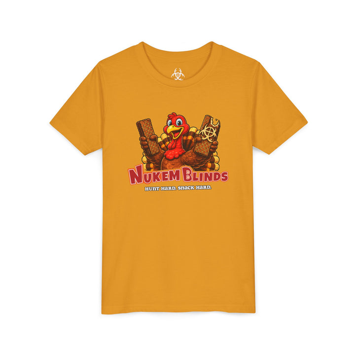 Hunt Hard, Snack Hard Youth Nutty Buddy Turkey T Shirt