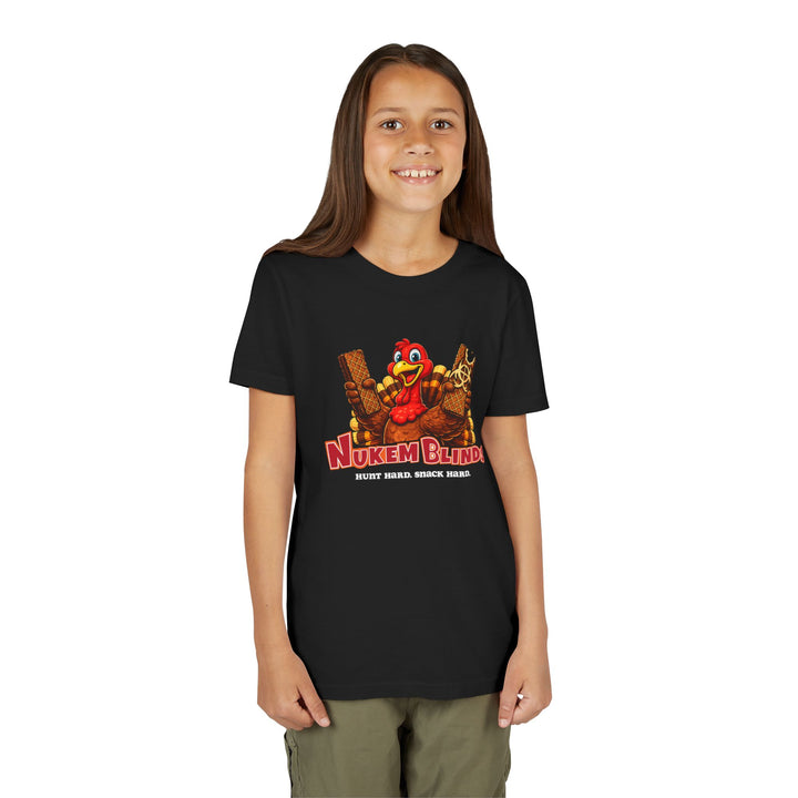 Hunt Hard, Snack Hard Youth Nutty Buddy Turkey T Shirt