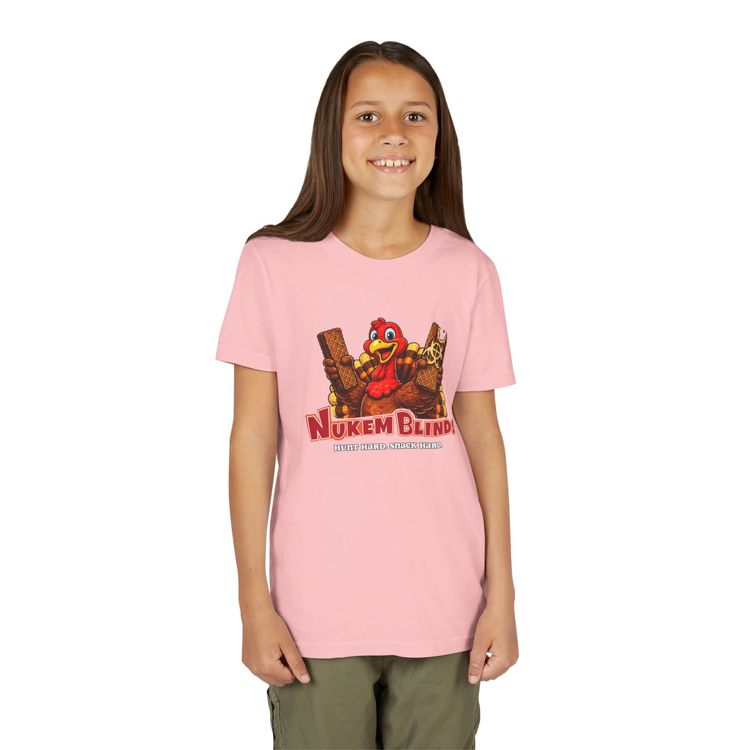 Hunt Hard, Snack Hard Youth Nutty Buddy Turkey T Shirt