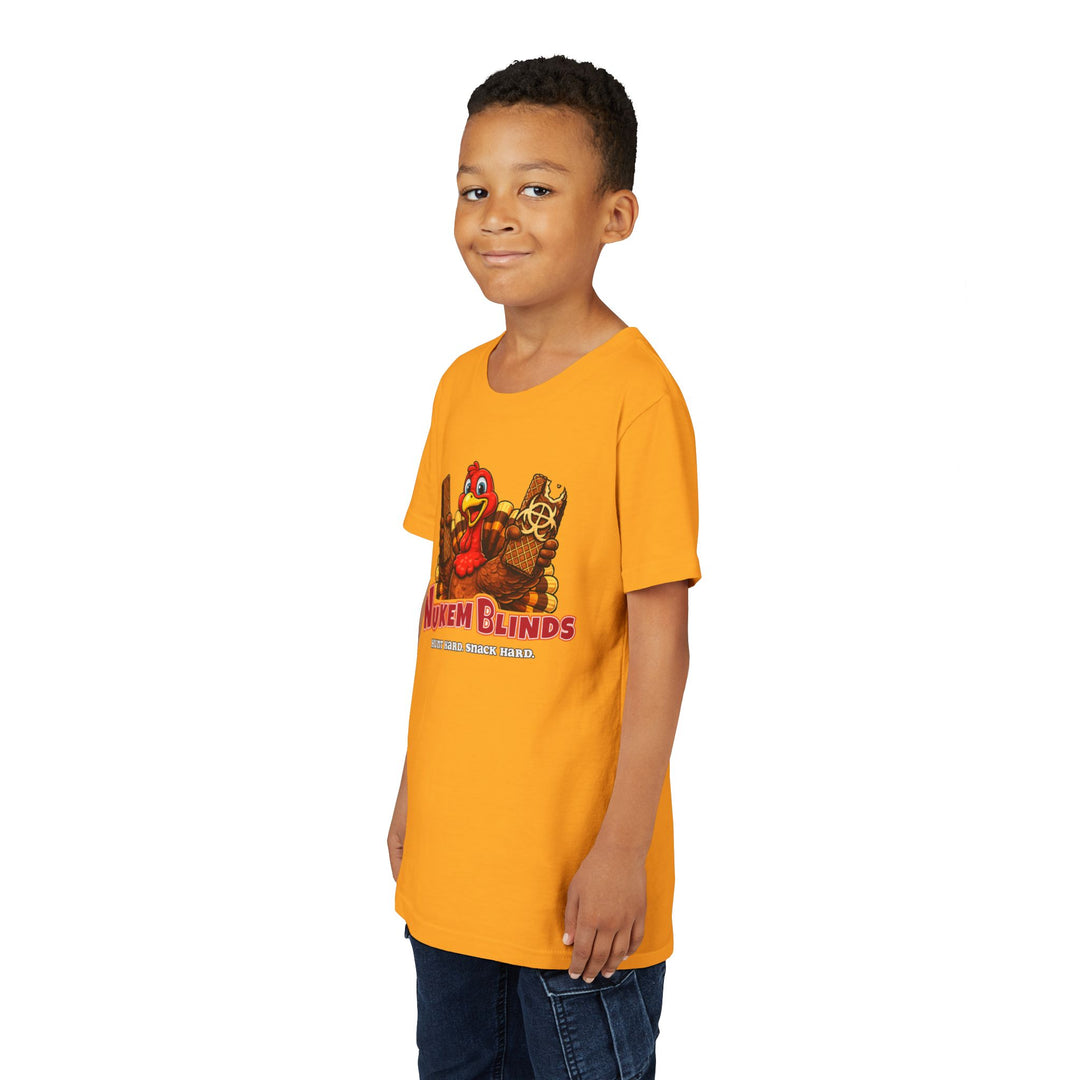 Hunt Hard, Snack Hard Youth Nutty Buddy Turkey T Shirt
