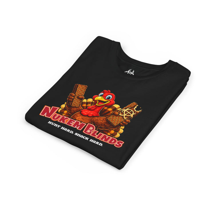 Hunt Hard, Snack Hard Youth Nutty Buddy Turkey T Shirt