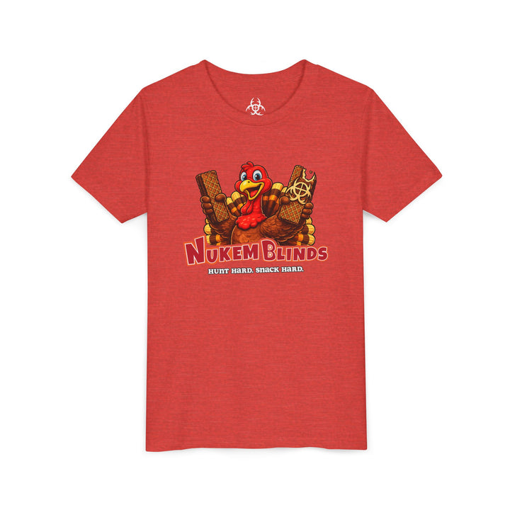 Hunt Hard, Snack Hard Youth Nutty Buddy Turkey T Shirt