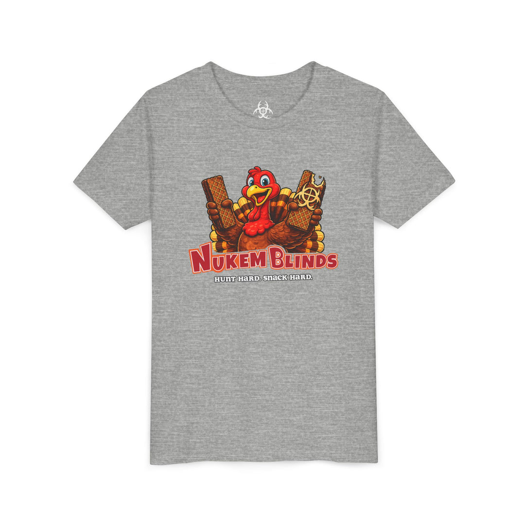 Hunt Hard, Snack Hard Youth Nutty Buddy Turkey T Shirt