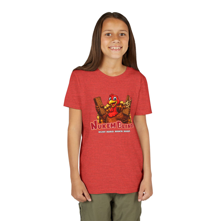 Hunt Hard, Snack Hard Youth Nutty Buddy Turkey T Shirt