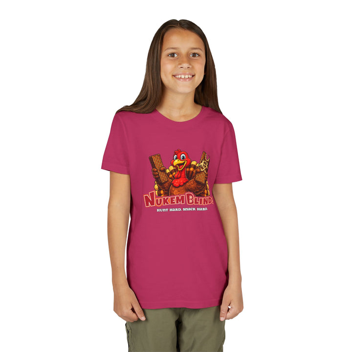 Hunt Hard, Snack Hard Youth Nutty Buddy Turkey T Shirt