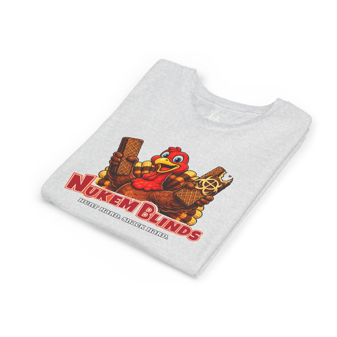 Hunt Hard, Snack Hard Youth Nutty Buddy Turkey T Shirt