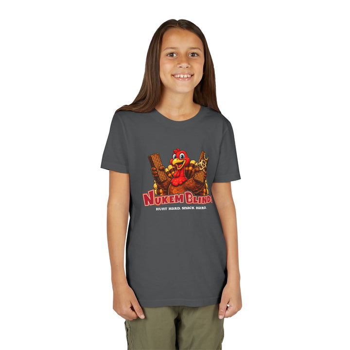 Hunt Hard, Snack Hard Youth Nutty Buddy Turkey T Shirt
