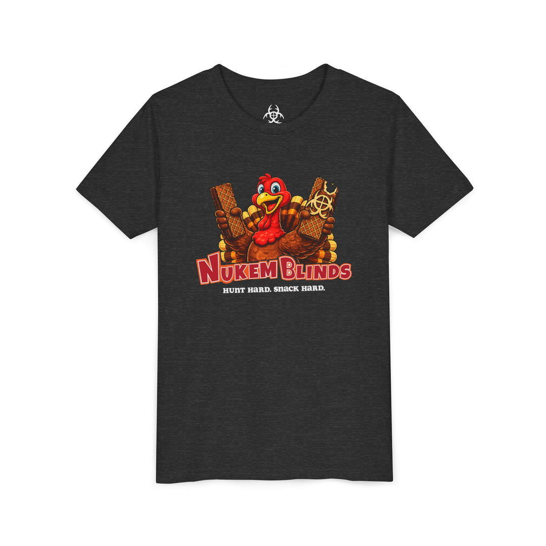 Hunt Hard, Snack Hard Youth Nutty Buddy Turkey T Shirt