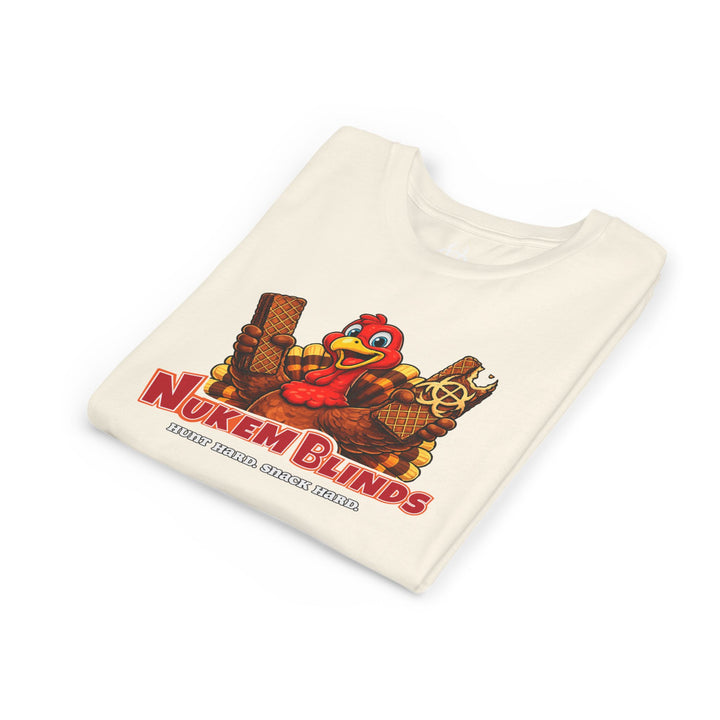 Hunt Hard, Snack Hard Youth Nutty Buddy Turkey T Shirt