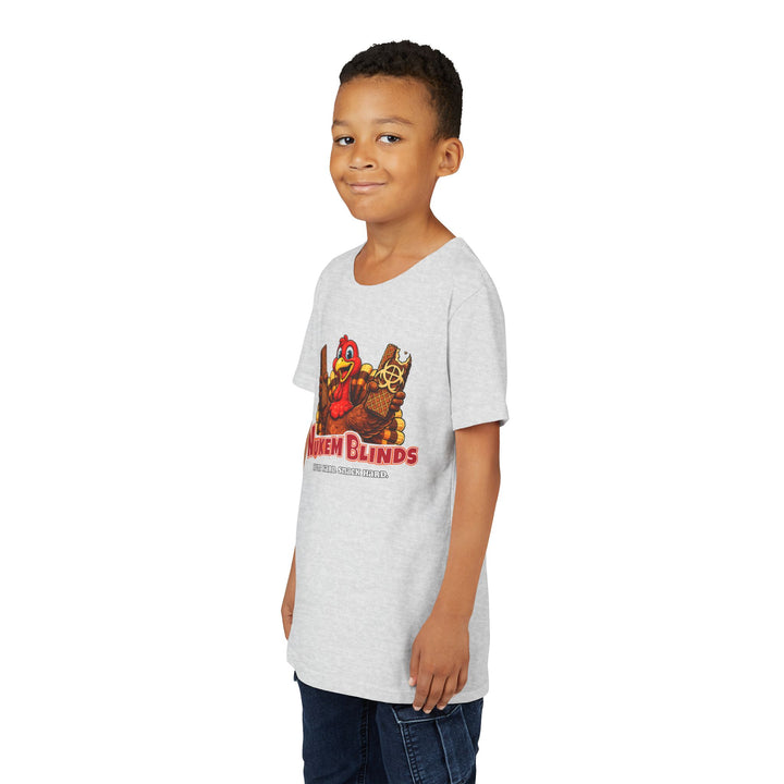 Hunt Hard, Snack Hard Youth Nutty Buddy Turkey T Shirt
