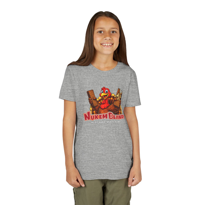 Hunt Hard, Snack Hard Youth Nutty Buddy Turkey T Shirt