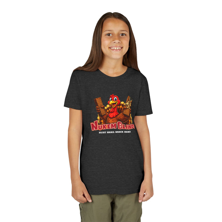 Hunt Hard, Snack Hard Youth Nutty Buddy Turkey T Shirt
