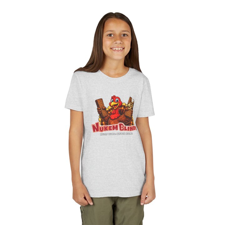 Hunt Hard, Snack Hard Youth Nutty Buddy Turkey T Shirt