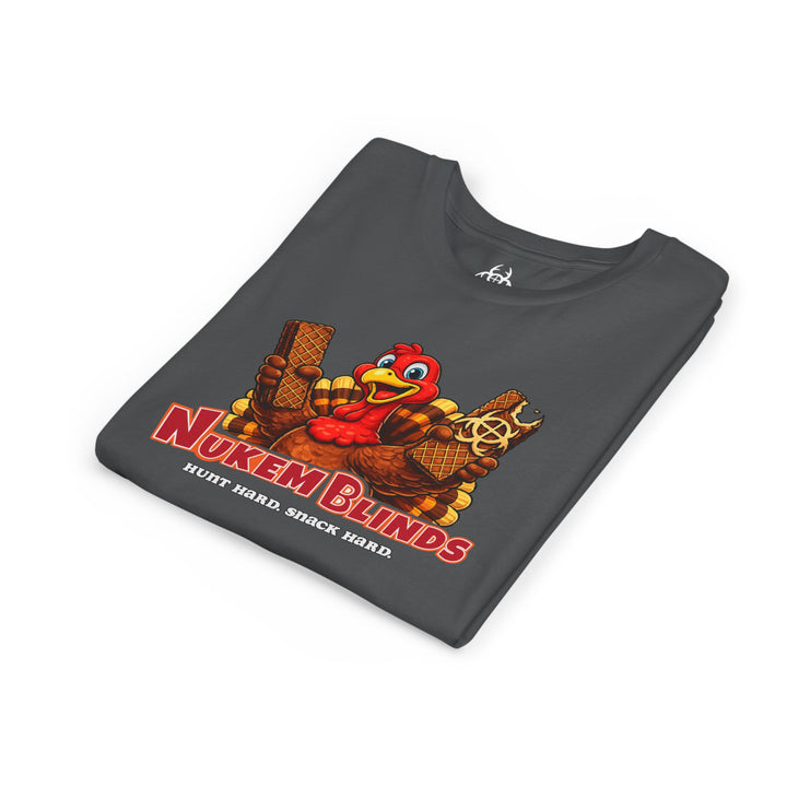 Hunt Hard, Snack Hard Youth Nutty Buddy Turkey T Shirt