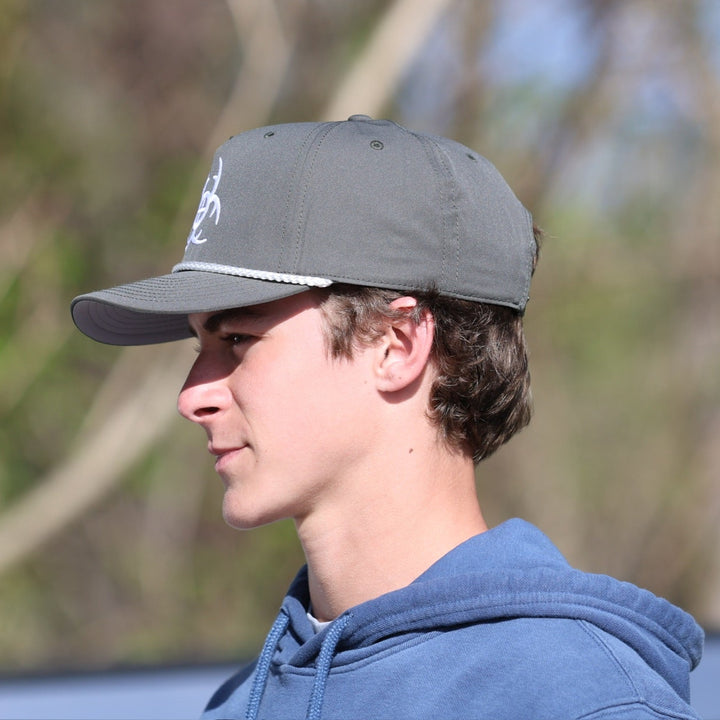 ICONIC Slate Grey - OLD SCHOOL ROPE SNAPBACK