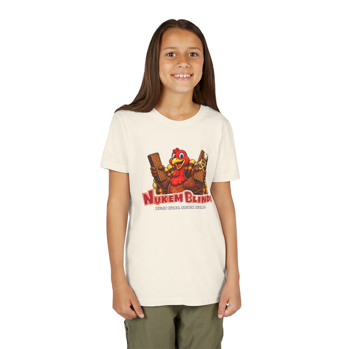 Hunt Hard, Snack Hard Youth Nutty Buddy Turkey T Shirt