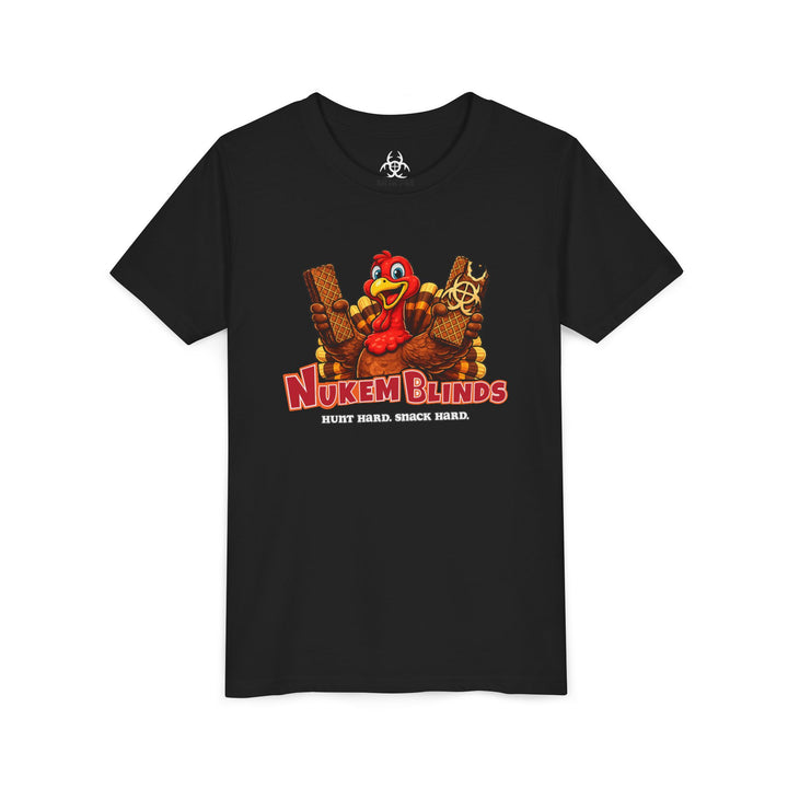 Hunt Hard, Snack Hard Youth Nutty Buddy Turkey T Shirt
