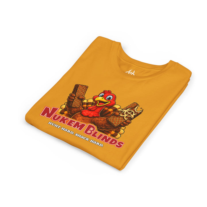 Hunt Hard, Snack Hard Youth Nutty Buddy Turkey T Shirt