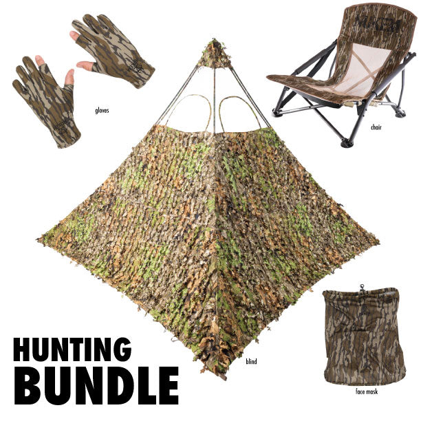 Hunting Bundle // Blind + Chair + Facemask + Gloves