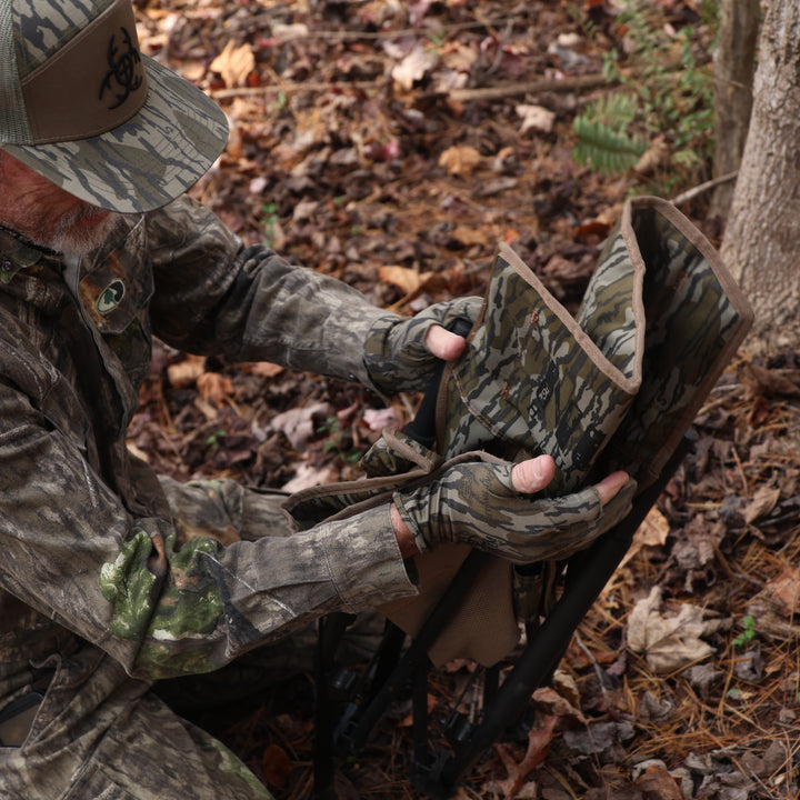 LowLander Chair -Low Hunting chair in Bottomland  Breathable Mesh