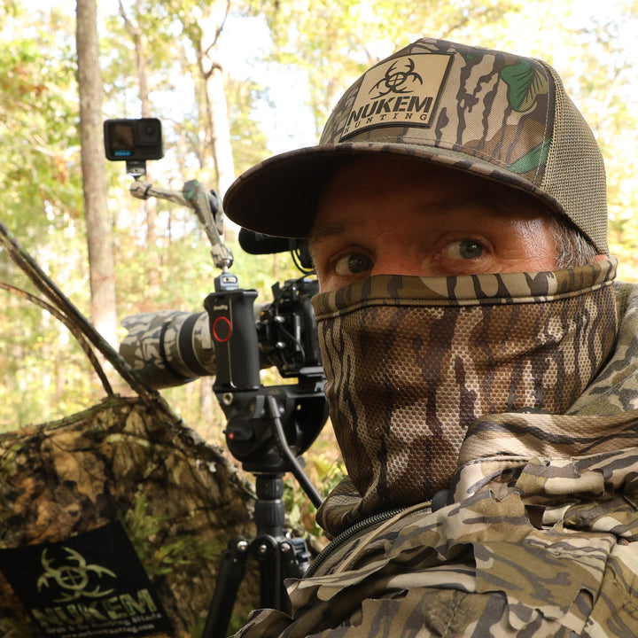 BREATHABLE MESH FACEMASK - ADJUSTABLE HUNTING MASK in BOTTOMLAND